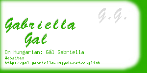 gabriella gal business card